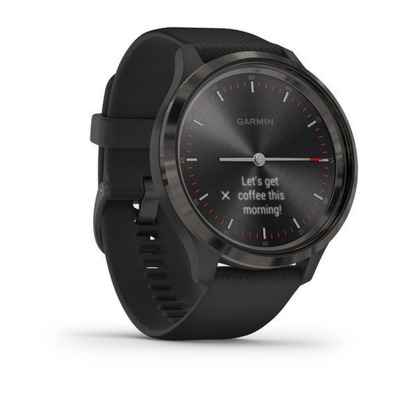 Smartwatch Garmin VivoMove 3 Pizza com alça preta 44 mm