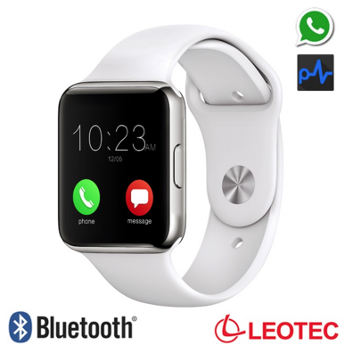 Smartwatch Leotec Bluetooth pulso branco