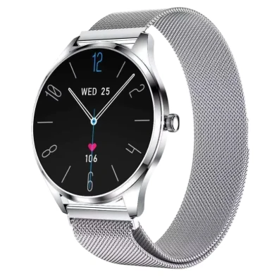 TN99 Smartwatch Prata com Correa Milanesa e Chamadas BT