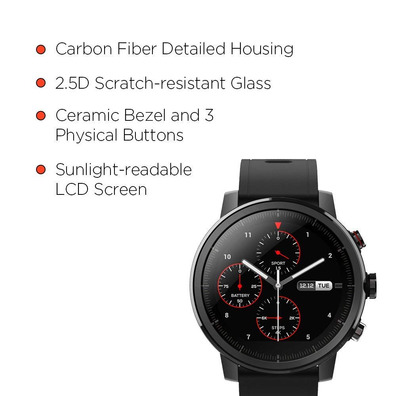 Smartwatch Xiaomi Amazfit Stratos 2 Preto