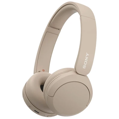 Sony WH-CH520 Auriculares em Crema - Som de Alta Qualidade