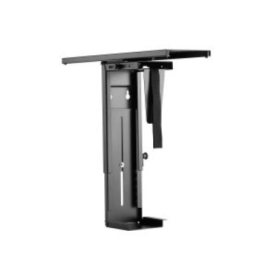 SOPORTE CPU EQUIP 650892 Instalação Baixo Mesa Giratório 360° - Aço Negro 10Kgs Máx.