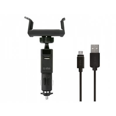 Suporte de carro para smartphones com USB SBS