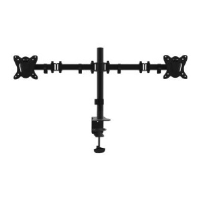 SOPORTE DE MESA EQUIP 650152 para 2 telas 13"-32", braço inclinado e giratório 360°, MAX. VESA