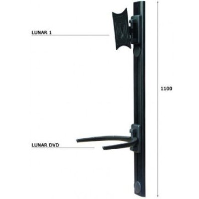 SOPORTE DE PARED ORIENTABLE OMB Lunar-Genio para Tela 10"-50" - Verti.+-20Âo Giro 90Âo VESA 200x20