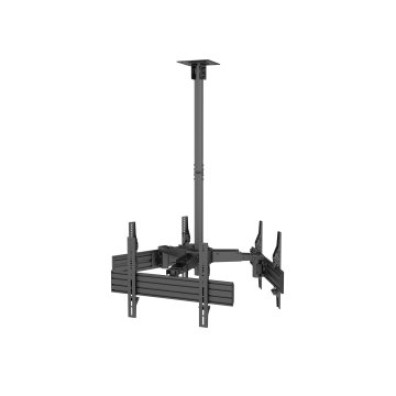 SOPORTE PROFISSIONAL DE TECHO PARA 3 PANTALLAS 32"-65" - INCLINABLE HASTA 30KGS