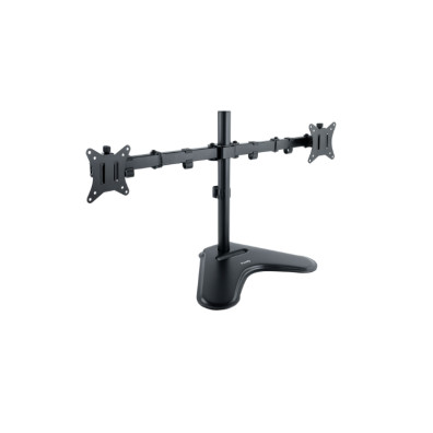 SOPORTE MESA TOOQ PARA 2 PANTALLAS 17\'\'-32\'\' GIRATORIO E INCLINABLE NEGRO