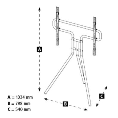 Soporte TV Hama Estilo Caballete (37 "-75") Branco