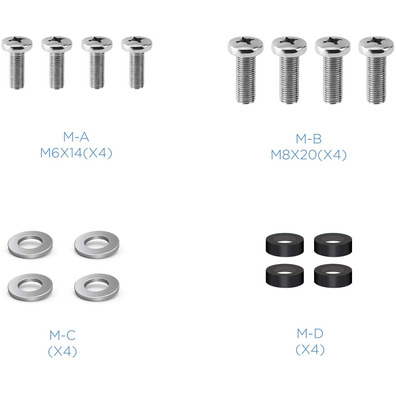 Suporte TV / Monitor Tooq LP2255TN-B 23 "-55" 2 Pivotes Pretos