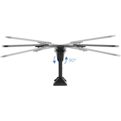 Suporte TV / Monitor Tooq LP2255TN-B 23 "-55" 2 Pivotes Pretos