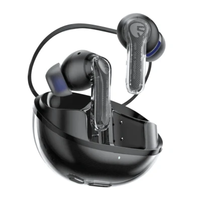 Auriculares SoundPEATS Clear Negro - Qualidade de Som e Comodidade