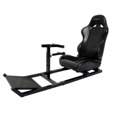 Assento + Suporte de volante e pedais SpeedBlack DS Preto