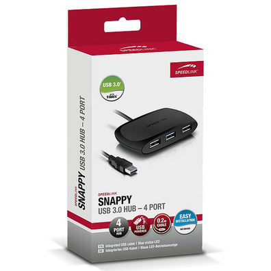 SpeedLink Snappy Hub USB 3.0 passivo de 4 portas