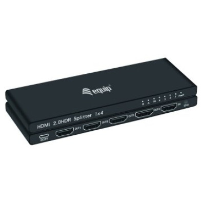 SPLITTER HDMI 2.0 ULTRALIM 4 PUERTOS EQUIP - Distribuição de Sinais HDMI de Alta Qualidade