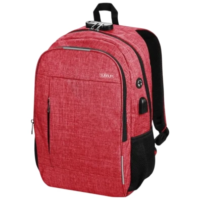 Mochila para Portátil Subblim Urban Lock System 16 Vermelho