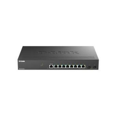 Switch Gerenciador D-Link DMS-1250-10S com 8 Portos Multigigabit 2.5G BASE-T e 2 Portos 10G SFP +