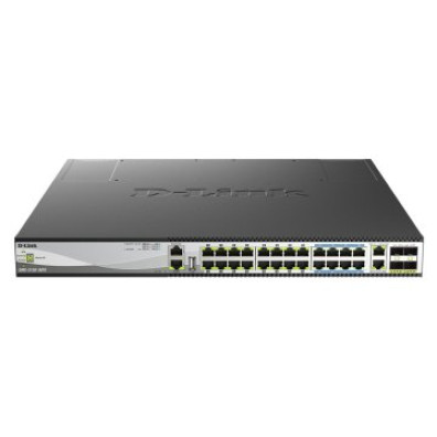 Switch Gerenciador D-Link 16XPoE+ / 8XPoE++ DMS-3130-30PS 100/1000/2.5GBASE-T/5G