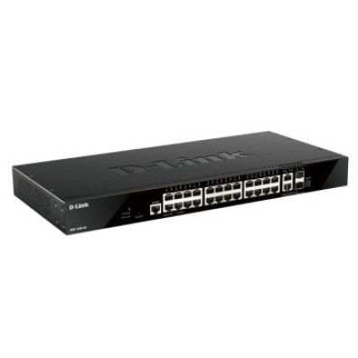 Switch Gerenciador D-Link L3 Stakable Giga 24P DGS-1520-28 + 2P 10G + 2P SFP