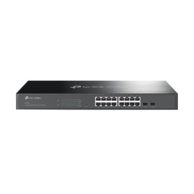 Switch Gerenciador JetStream 16P Gigabit Rack 19" 1U com 2 Ranuras SFP Gigabit - TPLINK