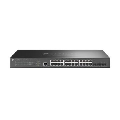 Switch Gerir TP-Link Jetstream 24P 2.5GBASE-T e 4P 10GE SFP+ L2+ com PoE+ de 16P