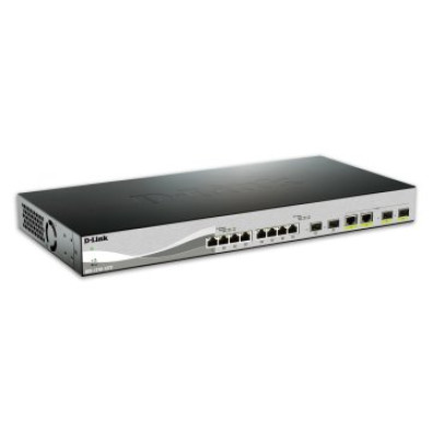 Switch Gerenciador D-Link DXS-1210-12TC 8-Port 10GbE, 2-Port SFP+, 2-Port 10GbE/SFP +