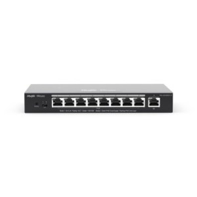 Switch Gerível L2 Ruijie RG-ES209GC-P - Gb 9xRJ45 8xPOE 120W Gestão na Nube
