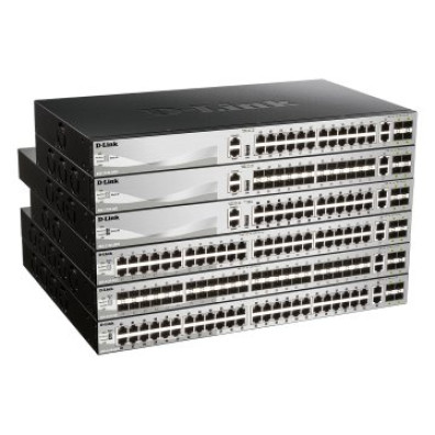 Switch Gerir D-Link Stackable DGS-3130-30PS/E 24P PoE 370W Giga + 2P 10G + 4P 10G SFP+