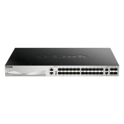 Switch Gerir L3 D-Link Stackable DGS-3130-30S/E 24P SFP 10G 4P 10G SFP+