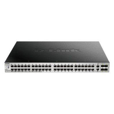 Switch Gerir D-Link DGS-3130-54PS/E Stackable - 48P PoE Giga + 2P 10G + 4P 10G SFP+