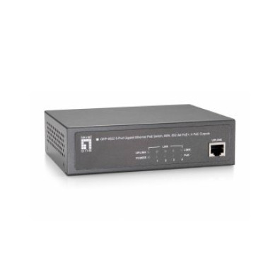 Switch Level One GEP-0522 - 5 Portos 10/100/1000 Não Gerível com 4 Portos PoE Plus 65W