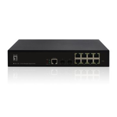 Switch Level One Gerível L2 8P 10/100/1000 + 2P Gigabit Combo