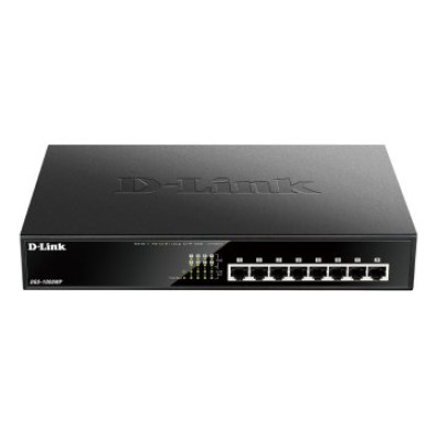 Switch Não Gerível D-Link DGS-1008MP Gigabit PoE (140W) Rack