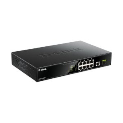 SWITCH NÃO GESTIONABLE D-LINK DGS-1010MP 8P GIGA POE (125W) + 1P GIGA +1P SFP