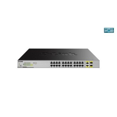 Switch Não Gerível D-Link DGS-1026MP 24P Gigabit PoE + 2P Gigabit Combo
