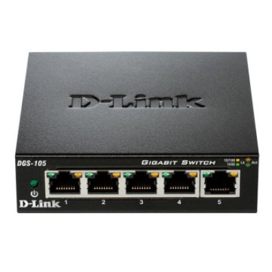 Switch Não Gerível D-Link DGS-105 5P Giga Carcasa Metal - IPTV