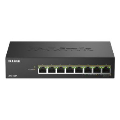 Switch Não Gerível Dlink DMS-108P 8 Portos PoE++ 2,5G Multigigabit - Carcasa Metálica