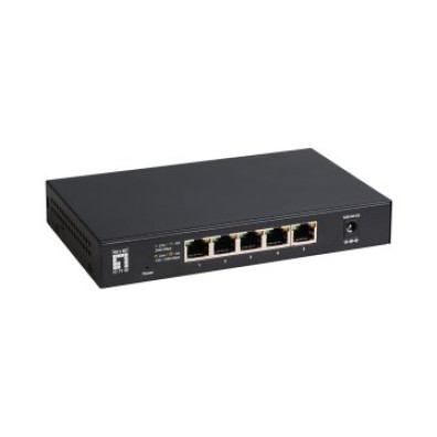 Switch Não Gerível Level One 5 Portos 2.5GbE Carcasa Metal