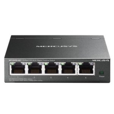 Comutador não administrável Mercusys MS105GS-M2 5 Portos 5x2.5Gb Carcasa Metálica