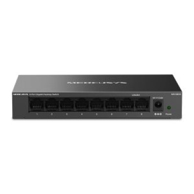 Comutador não administrável Mercusys MS108GS 8 Portos Ethernet 10/100/1000 - Mini Desktop Carcasa Metálica