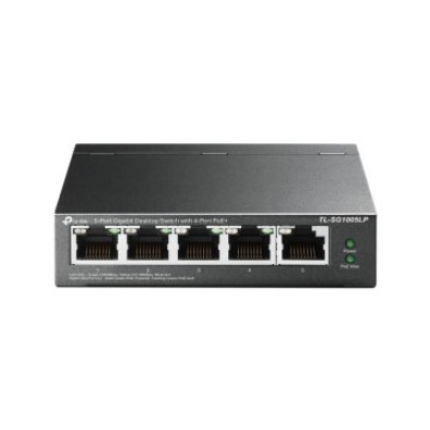SWITCH NÃO GESTIONABLE TP-LINK TL-SG1005LP 5P GIGA 4P POE+(40W) - Sobremesa - Carcasa Metálica