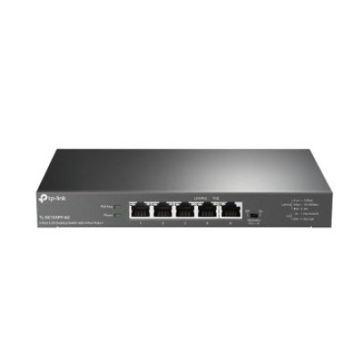 Switch Não Gerível TP-LINK TL-SG105PP-M2 5P 2.5G com POE++ de 4P - Suporte 60W por porto máximo 123W