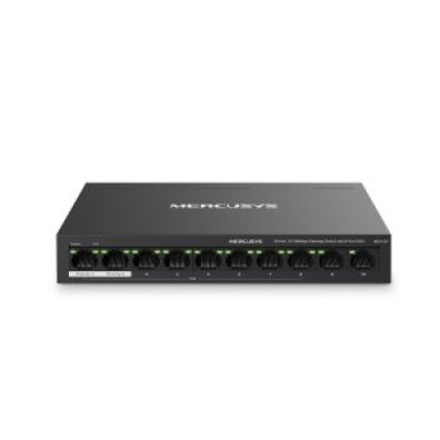 Switch PoE+ Mercusys MS110P 10P 10/100 8P PoE+ 65W Ethernet Mini Desktop não Gerível