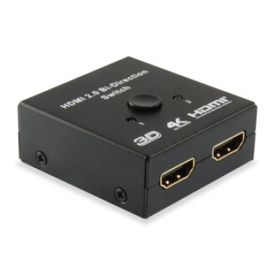 Switch Selector HDMI Bidireccional Equip 2 Entradas 1 Saída / 1 Entrada 2 Saídas