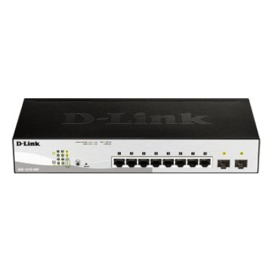 Switch Semigestionável D-Link DGS-1210-08P/E com Giga PoE (45W) + Giga Combo Rack - DLINK