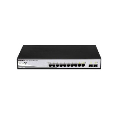 Switch Semigestionável D-Link DGS-1210-10/E 8P Giga + 2P Giga Combo Rack