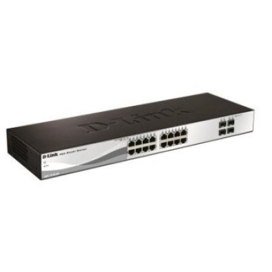 Switch Semigestionável D-Link DGS-1210-20/E16P Giga 4P Giga Combo Rack