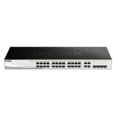 Switch Semigestionável D-Link DGS-1210-28/E Gigabit 24 Portos + 4 Portos Combo Rack