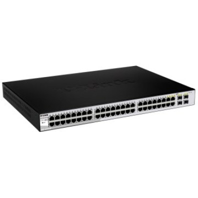 Switch Semigestionável D-Link DGS-1210-48/E 44P GIGA + 4P GIGA Combo Rack