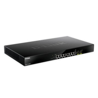 Switch Semigestionável D-Link DMS-1100-10TP 8 Portos 2.5G + 2 Portos 10G / 1G SFP POE (Budget 240W) Rack
