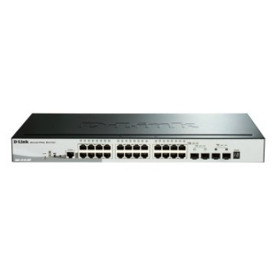 Switch D-Link Stackable Semigestionable DGS-1510-28P/E 24 Giga PoE (193W) + 4P 10G SFP +